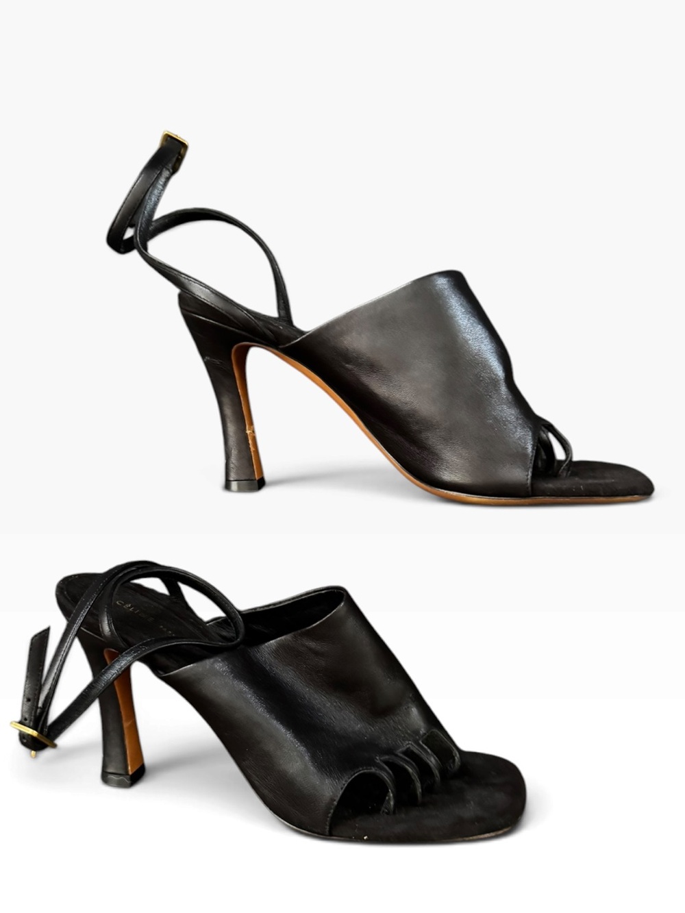 Celine Glove Heel Leather Sandal Sz.38